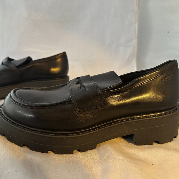 Black Leather Loafers - Picture 4 of 6